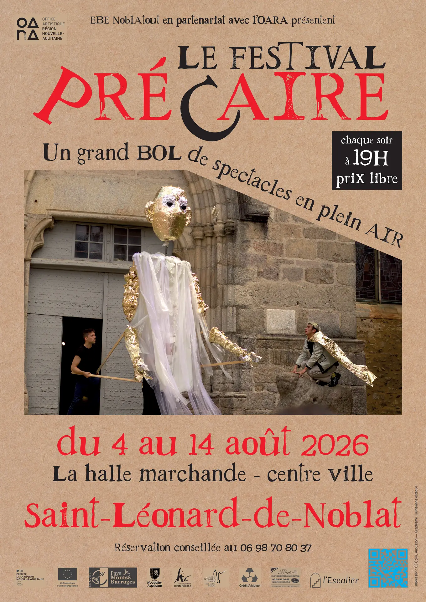 Programme Saint-Léonard-de-Noblat 2026 - Festival Précaire